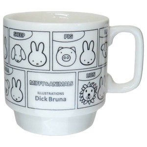 【マグカップ】ミッフィー スタックマグ MIFFY＆ANIMALS ホワイト