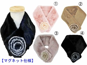 エコファー　花コサージュ付き