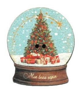 Button Snow Dome Tree