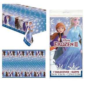 アナと雪の女王 ビニール テーブルカバー ( 薄紫 )