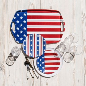 Main Plate Design Star Stripe Plate