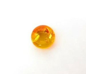 ☆天然石☆化石☆【琥珀(アンバー)】☆男女共通☆半円カボ☆Rd Cab☆12×12×6mm