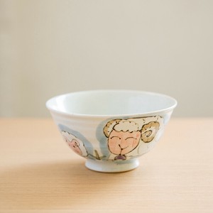 有田焼　波佐見焼　手描　干支茶碗　羊