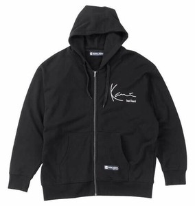 KARL KANI 大きいサイズ メンズ 裏毛フルジップパーカー ブラック  3L 4L 5L 6L 8L