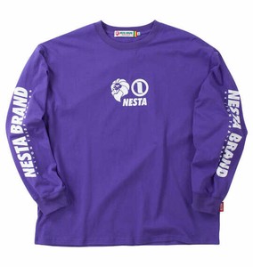 NESTA BRAND ビッグサイズ メンズ 天竺長袖Tシャツ パープル  3L 4L 8L