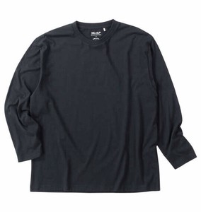 Mc.S.P ビッグサイズ メンズ オーガニックコットンクルーネック長袖Tシャツ ブラック  3L 4L 5L 6L