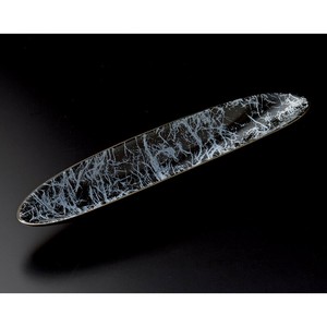 黒釉和紙長皿(有田焼) 陶器 日本製