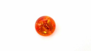 ☆天然石☆化石☆【琥珀(アンバー)】☆男女共通☆半円カボ☆Rd Cab☆15×15×7mm