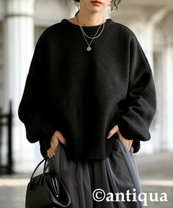 [antiqua] Sweater/Knitwear Ladies fashion Knit Tops Short Length