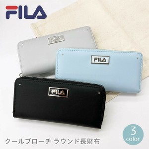 FILA クールブローチ ラウンド長財布 財布