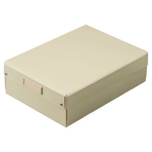 LIHIT LAB.(リヒトラブ)　Roomy　折りたたみボックス　浅型　A4　ベージュ　A-795-16