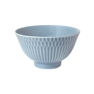 美浓烧 饭碗 小田陶器 蓝色 日式餐具 灰色 11.5cm 日本制造