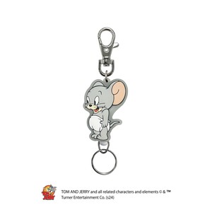 トムとジェリー ラバーリールキーホルダー（ジェリー＆タフィー・全身）