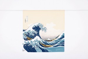 日式手巾 米色 浮世绘 日本制造