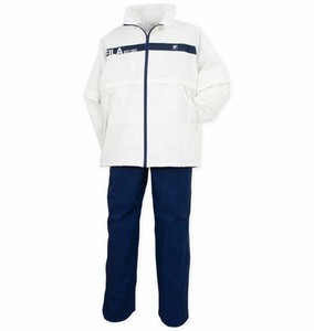 FILA GOLF ビッグサイズ メンズ レインウェアセット ホワイト×ネイビー  3L 4L 5L 6L