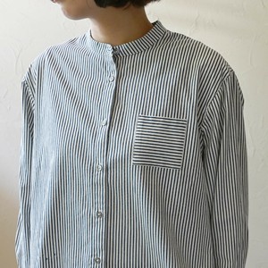 Button Shirt/Blouse Stand-up Collar Cotton Fair Trade [S/S NEW]