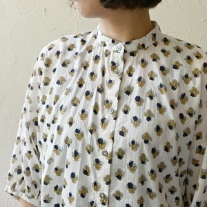 Button Shirt/Blouse Flower Cotton Fair Trade [S/S NEW]