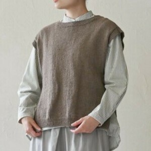 【25年春夏新作】<フェアトレード>シンプルサイドベルトベスト