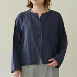 Jacket Collarless jacket Cotton Fair Trade [S/S NEW]