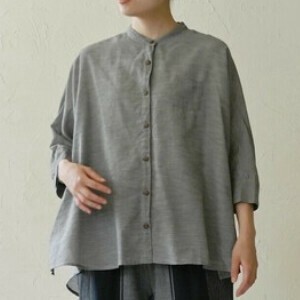 【25年春夏新作】<フェアトレード>ドルマンワイドシャツ