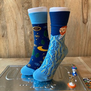 Crew Socks Asymmetrical Socks Sunflower Van Gogh
