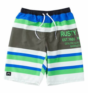 RUSTY 大きいサイズ メンズ マイクロツイルサーフパンツ チャコールグレー  5L 6L