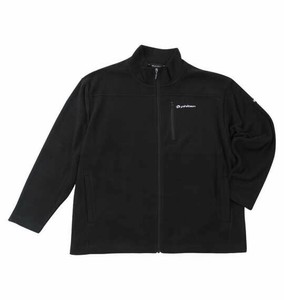 Phiten ビッグサイズ メンズ 流し杢フリースジャケットブラック  3L 4L 5L 6L 8L