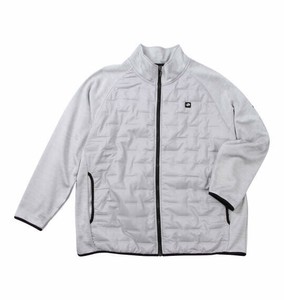 Phiten ビッグサイズ メンズ ボンディングフリース×タフタキルトジャケットオートミール  3L 4L 5L 6L 8L