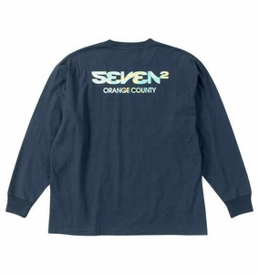 SEVEN2 ビッグサイズ メンズ 天竺長袖Tシャツ ネイビー  3L 5L 6L 8L