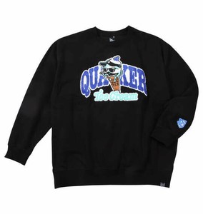 b-one-soul ビッグサイズ メンズ DUCK DUDEアイスクリームクルーネックスウェット ブラック  3L 4L 5L 6L