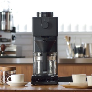 ツインバード コーヒーメーカー 全自動コーヒーメーカー (6杯用) 豆から ミル付き