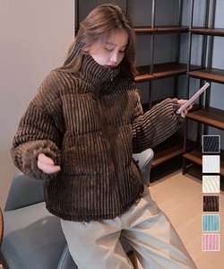 国内即納 コーデュロイ 中綿ジャケット ショート丈