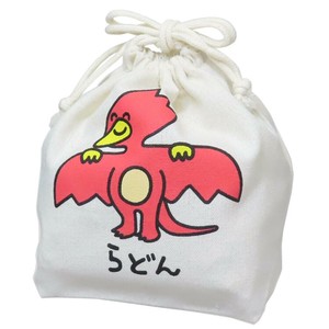 【巾着袋】ゴジラVSおえかきさん マチ付ききんちゃくポーチ らどんさん