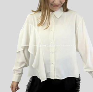 【WEB限定特別価格】アシンメトリーデザイン　ドロップショルダーシャツ　スペランザ