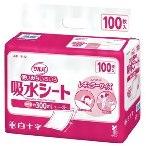 白十字 サルバ 吸水シート レギュラーサイズ（32cm×44cm）100枚入