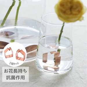 【新入荷】【春夏新作】銅のフラワーライフ ハウス 2個入／コッパー 抗菌 切り花 生花 長持ち