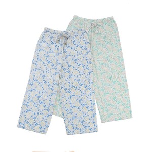 【新入荷】【春夏新作】ブロックプリント ポーチュラカのルームウェア パンツ（2色）