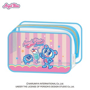 クリアBOXペンケース エンジェルブルー