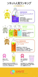 ソネット 人気ランキングPOP【洗剤】【販促品】【sonett】