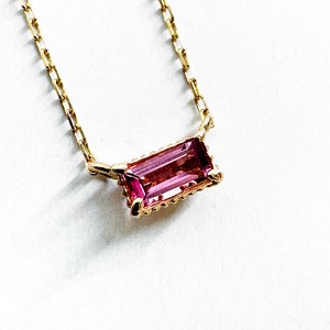 【Cheravir】K10YG  プチ ネックレス ペンダント ピンクトルマリン