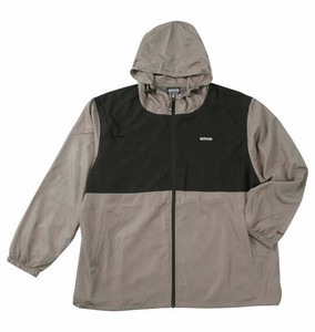 OUTDOOR PRODUCTS ビッグサイズ メンズ フルダルタフタ裏メッシュウインドブレーカー ベージュ