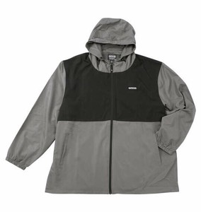 OUTDOOR PRODUCTS ビッグサイズ メンズ フルダルタフタ裏メッシュウインドブレーカー グレー
