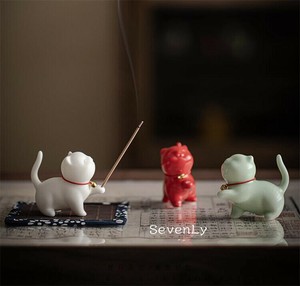 変わったデザイン 猫の置物 置物 オブジェ「2024新作」
