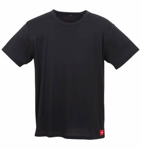 EDWIN 大きいサイズ メンズ JERSEYSローゲージストレッチ半袖Tシャツ ブラック  3L 4L 5L 6L 7L 8L
