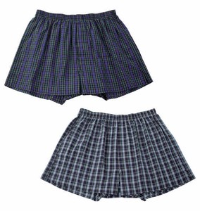 Take More ビッグサイズ メンズ 2Pチェック柄布帛トランクス グリーン系×ネイビー系  3L 4L 5L 6L 8L