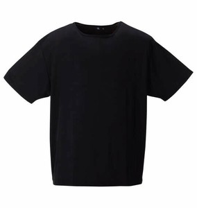 De/Ou ビッグサイズ メンズ 消臭クルーネック半袖Tシャツ ブラック  3L 4L 5L 6L 7L 8L