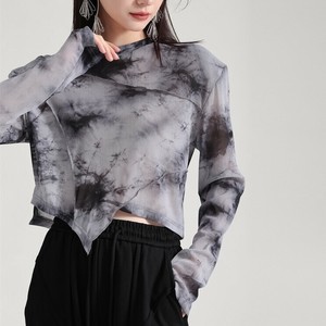 Tシャツ 長袖 花柄 ゆったり 快適 レディース ファッション BQ6389