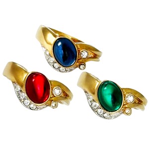 ヴィンテージリング 3スタイル KEYES 指輪 ヴィンテージアクセサリー カナダ製 22KTゴールドプレート