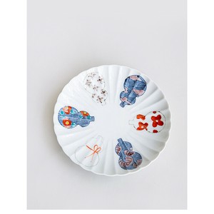 Hasami ware Main Plate Gourd Arita ware 5-sun