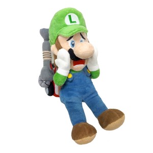 スーパーマリオ ぬいぐるみ　ルイージマンション2　ルイージ(ストロボへッド)